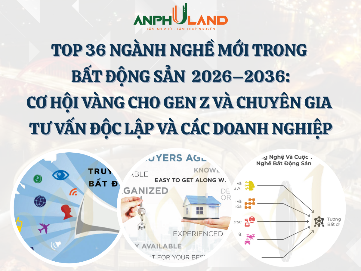 Top 36 Ngành Nghề Mới Trong Bất Động Sản 2026–2036: Cơ Hội Vàng Cho Gen Z và Chuyên gia tư vấn độc lập và các doanh nghiệp